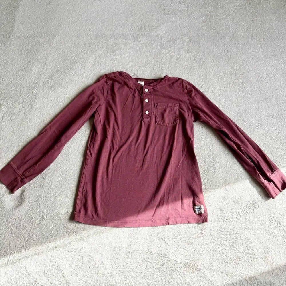 OshKosh B’Gosh Boys Longsleeve Garment Dyed Henley Shirt